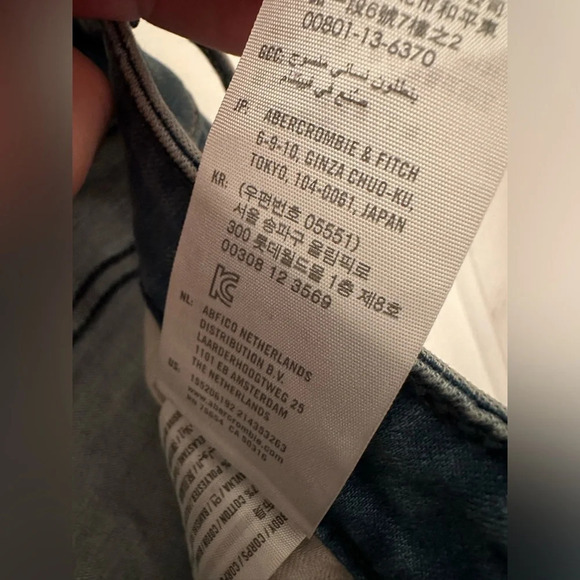 A&F 27 CURVE LOVE Abercrombie & Fitch HIGH RISE Super Skinny Jeans - Picture 6 of 9